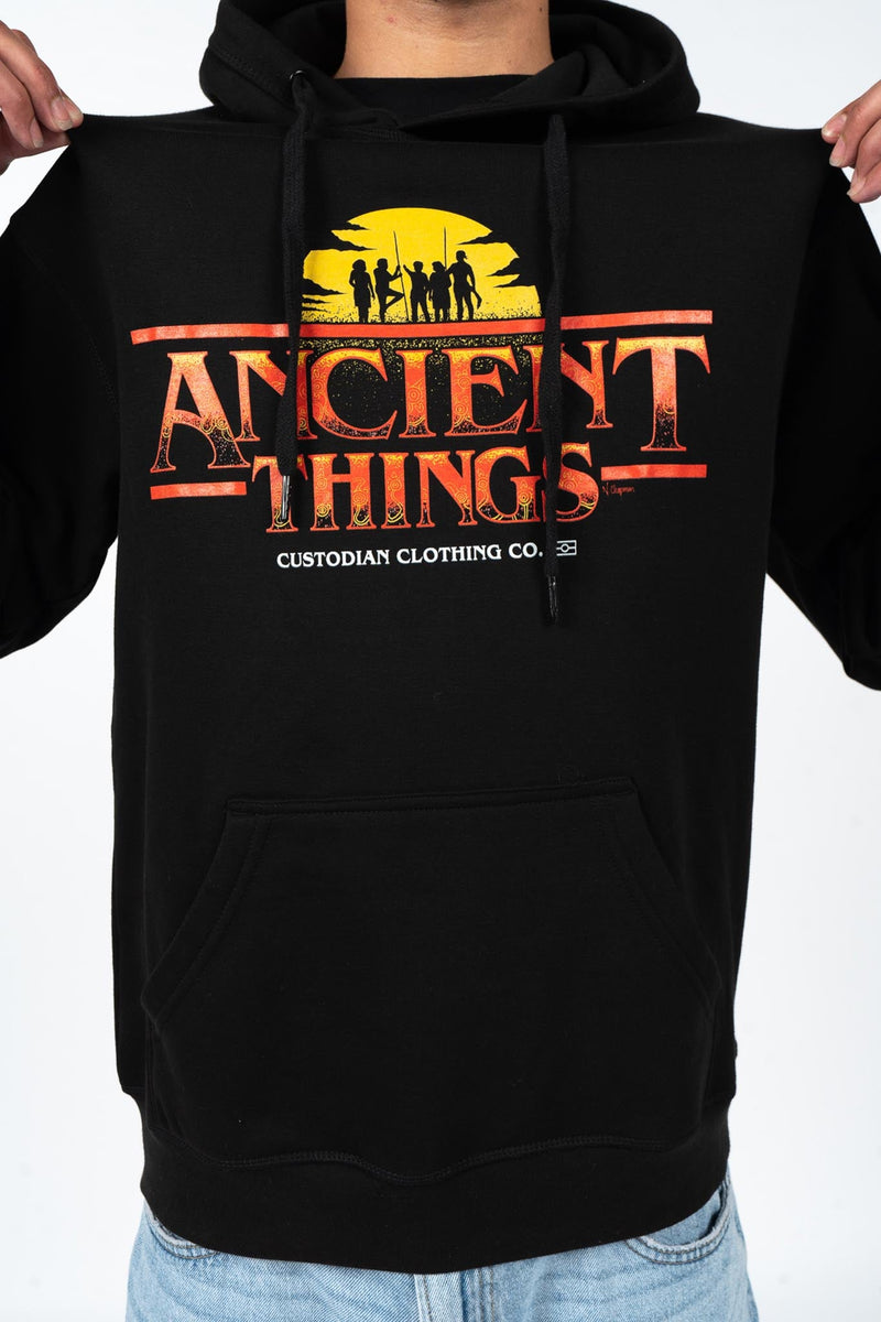 Ancient Things Type Black Premium Cotton Blend Unisex Hoodie