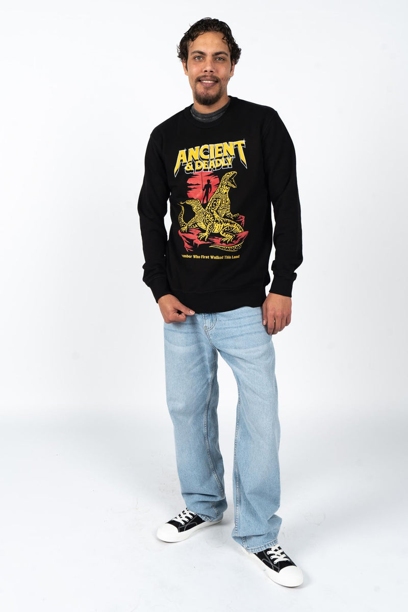 Ancient & Deadly Black Premium Cotton Crew Neck Unisex Sweater