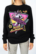 Native Australian Black Premium Cotton Crew Neck Unisex Sweater