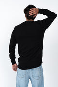 Native Australian Black Premium Cotton Crew Neck Unisex Sweater